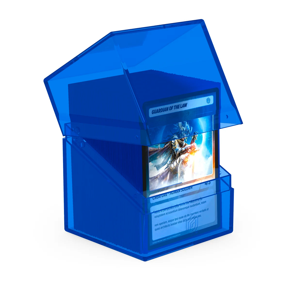 Ultimate Guard - Boulder 100+ Deck Box Clear Sapphire