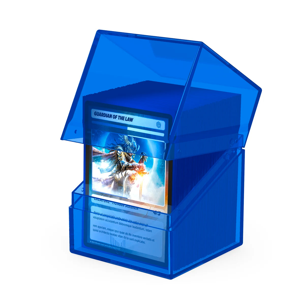 Ultimate Guard - Boulder 100+ Deck Box Clear Sapphire