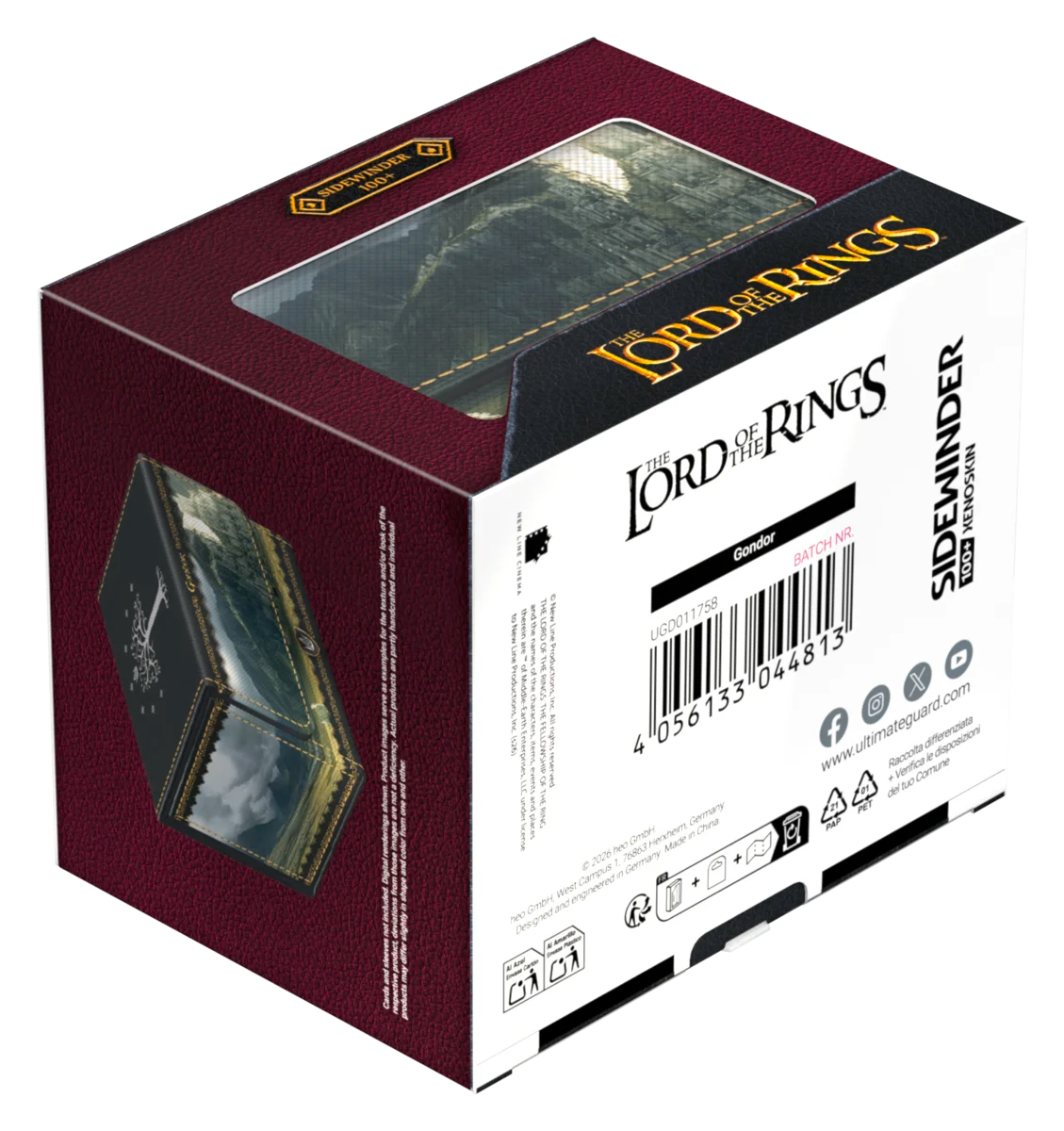 Ultimate Guard – Sidewinder 100+ Xenoskin Deck Box - The Lord of the Rings "Places of Middle-earth" - Gondor