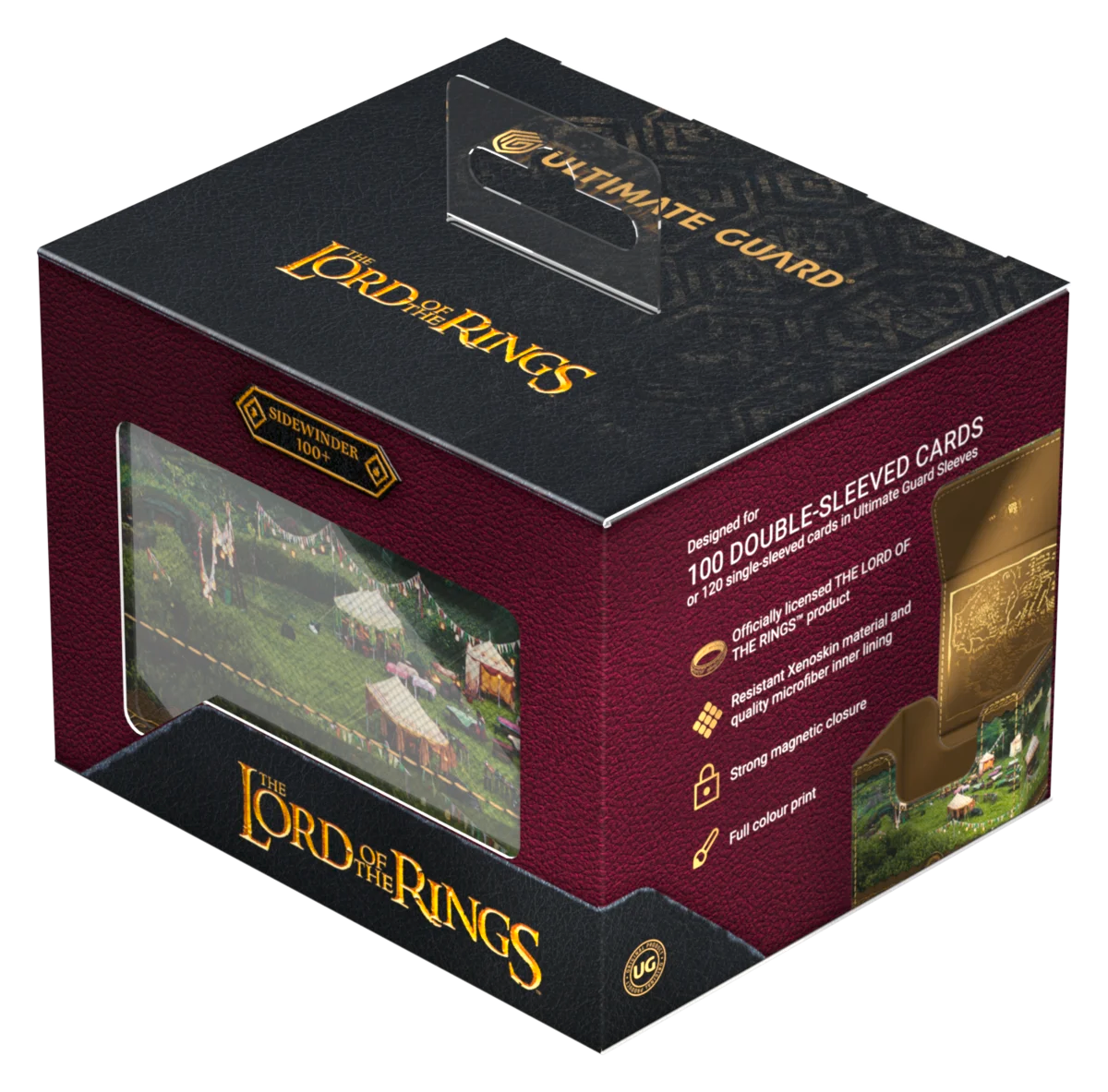 Ultimate Guard – Sidewinder 100+ Xenoskin Deck Box - The Lord of the Rings "Places of Middle-earth" - The Shire