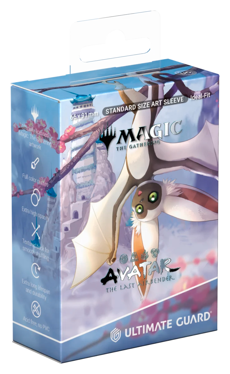 Ultimate Guard – Art Sleeves Standard Size (100) – Avatar: The Last Airbender – Momo, Rambunctious Rascal