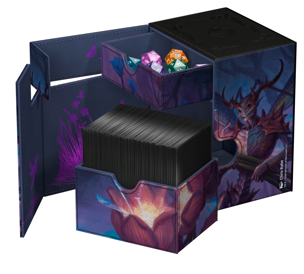 Ultimate Guard – Flip'n'Tray 133+ Xenoskin MTG | Lorwyn Eclipsed – Bitterbloom Bearer – Deck Box