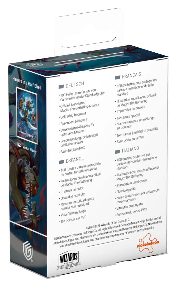 Ultimate Guard – Art Sleeves Standard Size (100) – Magic: The Gathering | Teenage Mutant Ninja Turtles - Heroes in a Half Shell