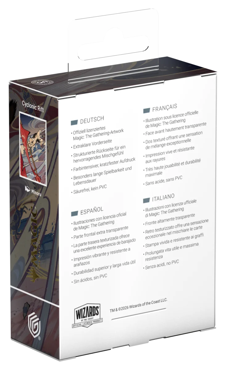 Ultimate Guard – Art Sleeves Standard Size (100) – Magic: The Gathering | "Secrets of Strixhaven" - Cyclonic Rift (JPN)