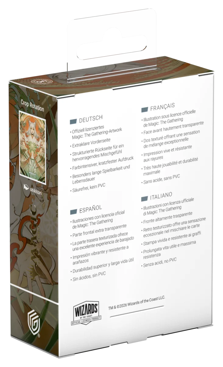 Ultimate Guard – Art Sleeves Standard Size (100) – Magic: The Gathering | "Secrets of Strixhaven" - Crop Rotation (JPN)