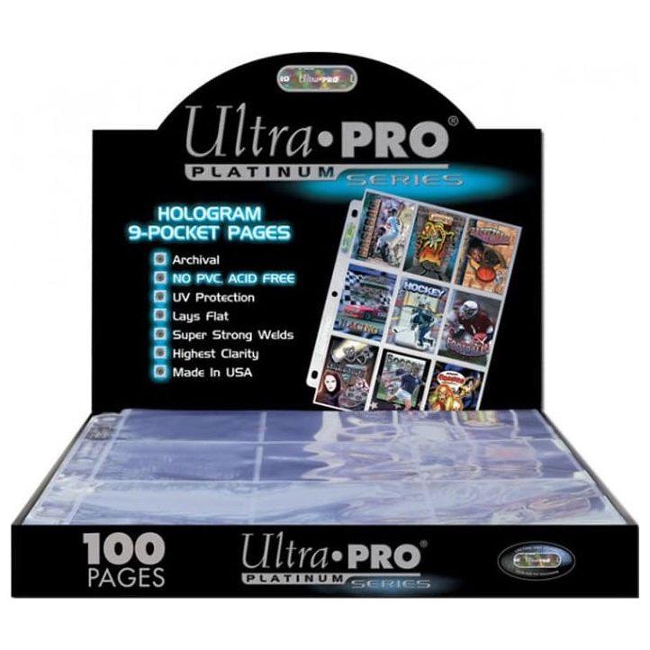 Ultra PRO Platinum Series 9-Pocket Pages – Confezione da 100 Pagine per Raccoglitori