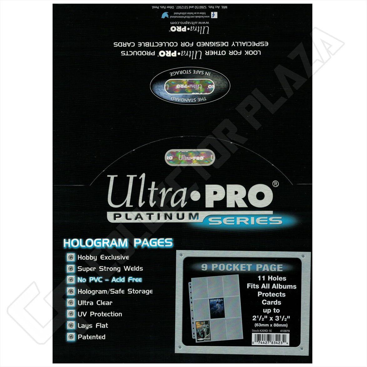 Ultra PRO Platinum Series 9-Pocket Pages – Confezione da 100 Pagine per Raccoglitori
