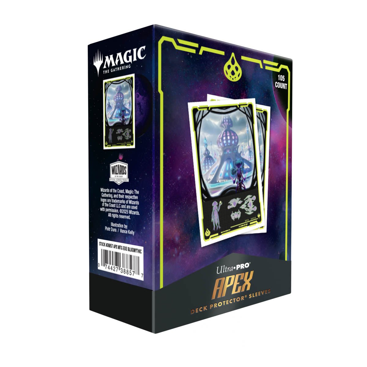 Ultra PRO APEX Sleeves – Magic: The Gathering Edge of Eternities “Uthros, Titanic Godcore” (105 bustine)