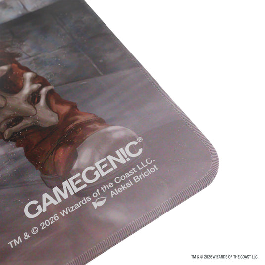 Gamegenic Shiny Playmat Reality Fracture Garruk – dettaglio del bordo e del logo Gamegenic