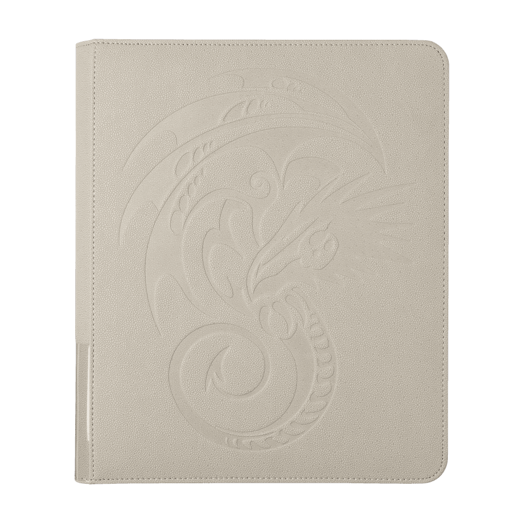 Dragon Shield - Card Codex Zipster 9-Pocket Binder Ashen White - Raccoglitore con Zip