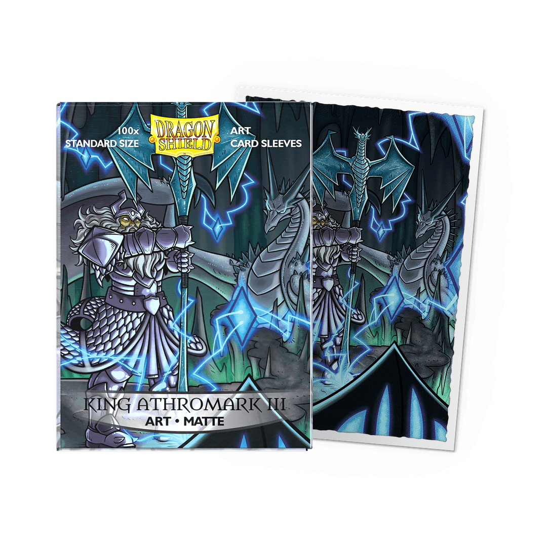 Dragon Shield - Matte Art Sleeves “King Athromark III Portrait” (100 Bustine)