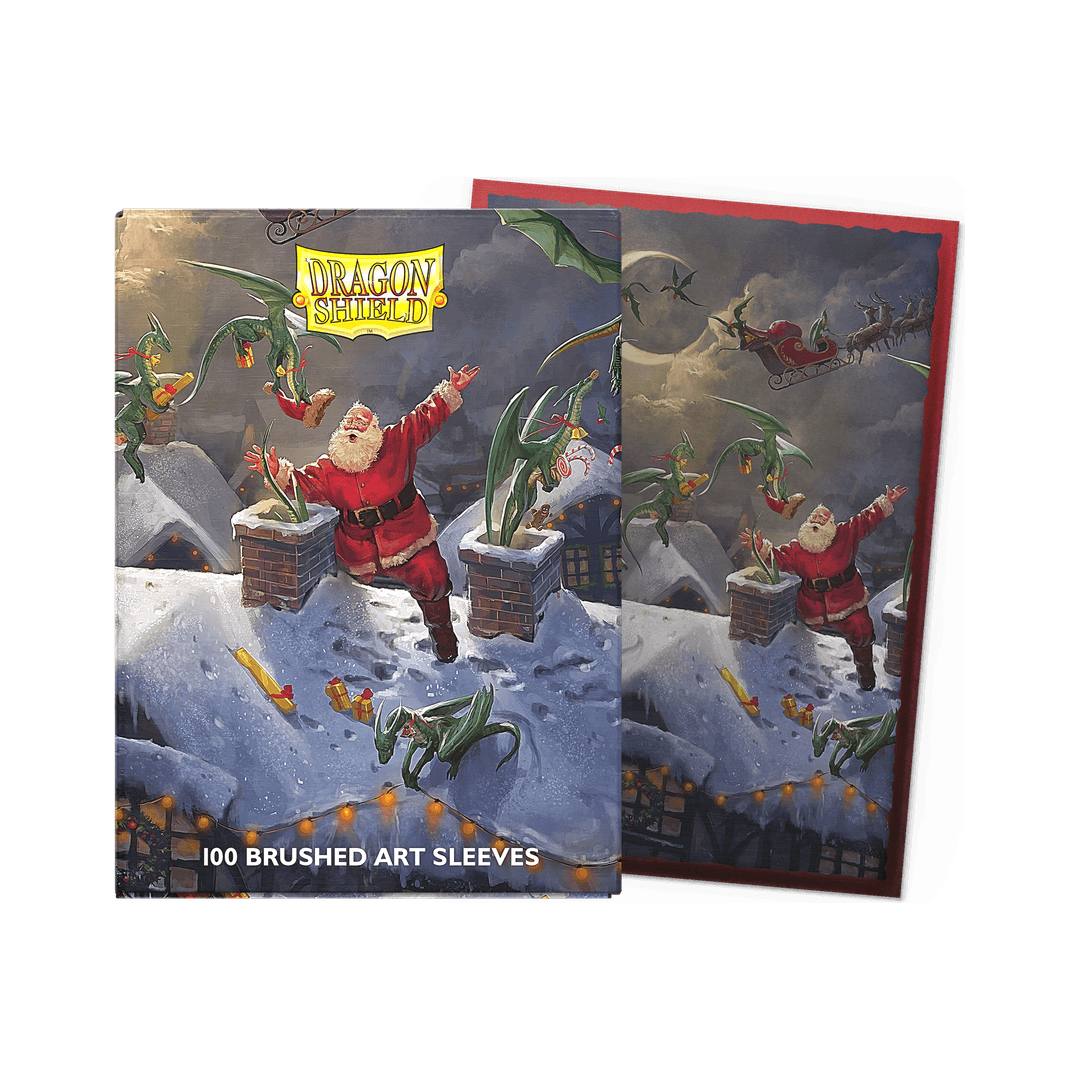 Dragon Shield - Brushed Sleeves Christmas 2023 - Standard Size (100 Bustine)