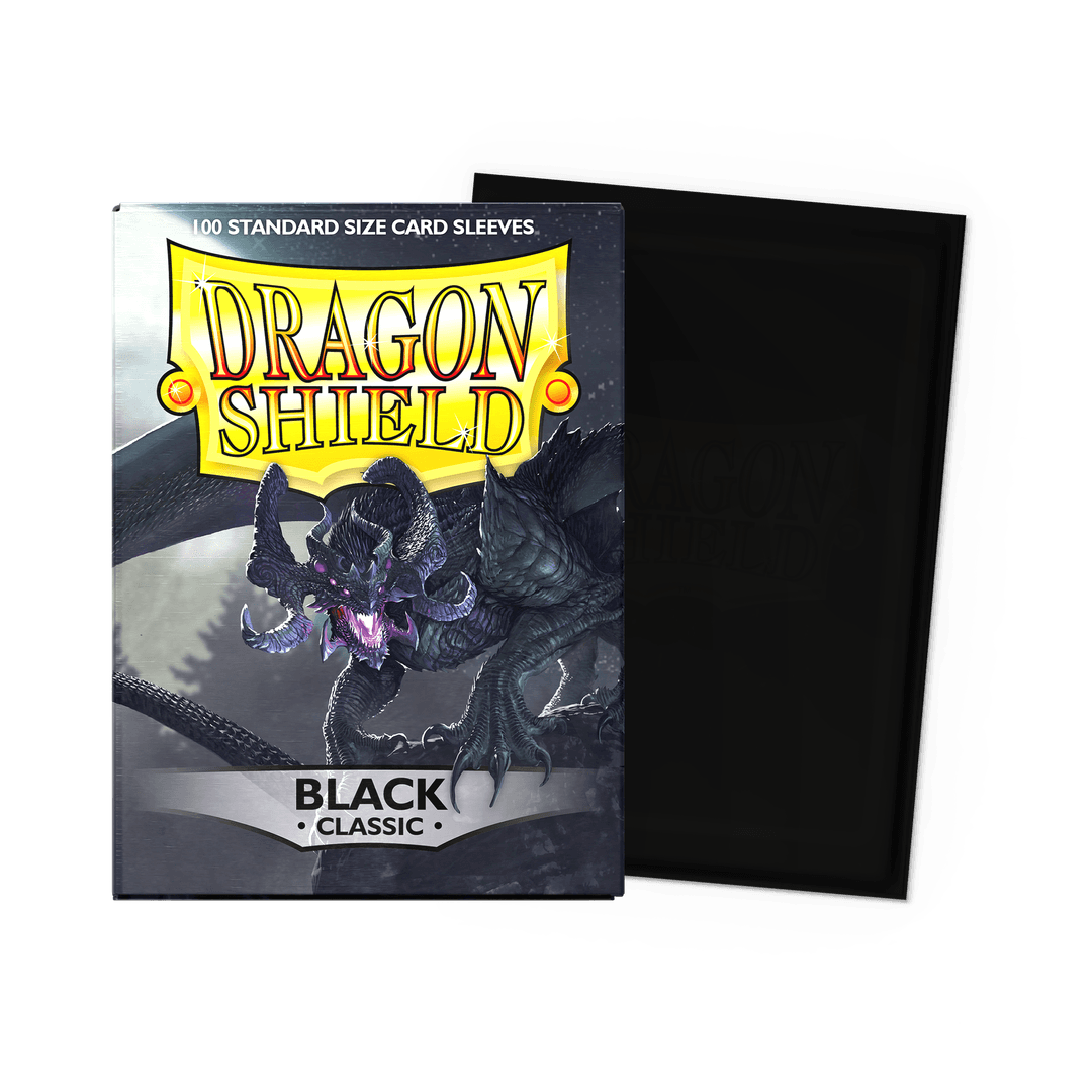 Dragon Shield - Classic Sleeves Black - Standard Size (100 Bustine)
