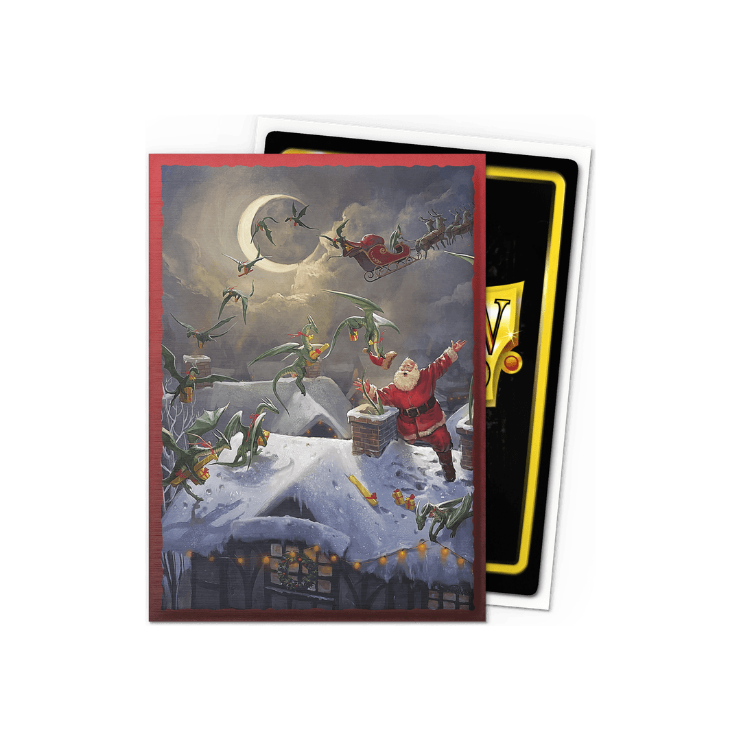 Dragon Shield - Brushed Sleeves Christmas 2023 - Standard Size (100 Bustine)