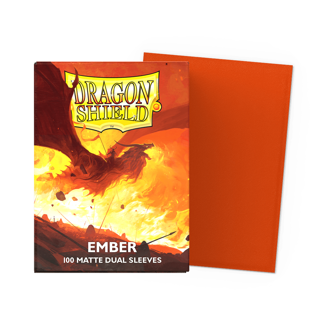 Dragon Shield - Matte Dual Sleeves Ember - Standard Size (100 Bustine)