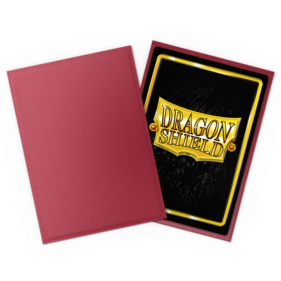 Dragon Shield - Non-Glare Matte Sleeves Blood Red - Standard Size (100 Bustine)