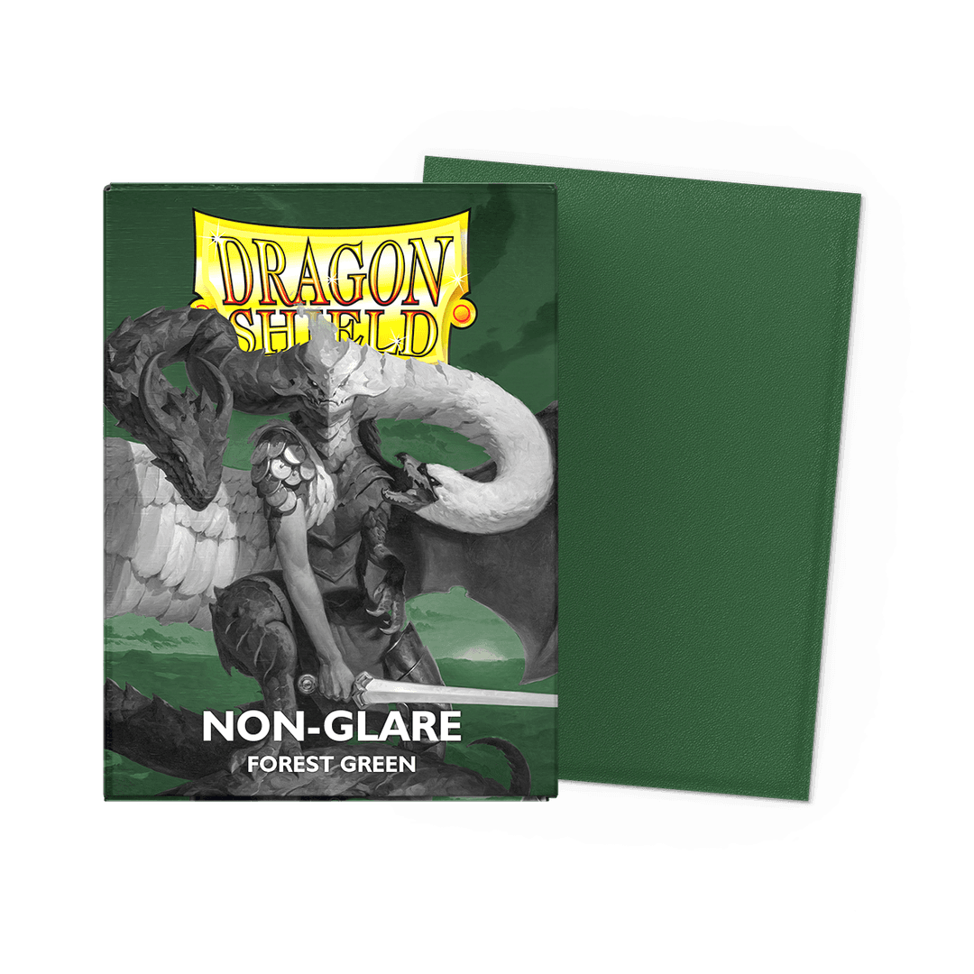 Dragon Shield - Non-Glare Matte Sleeves Forest Green - Standard Size (100 Bustine)