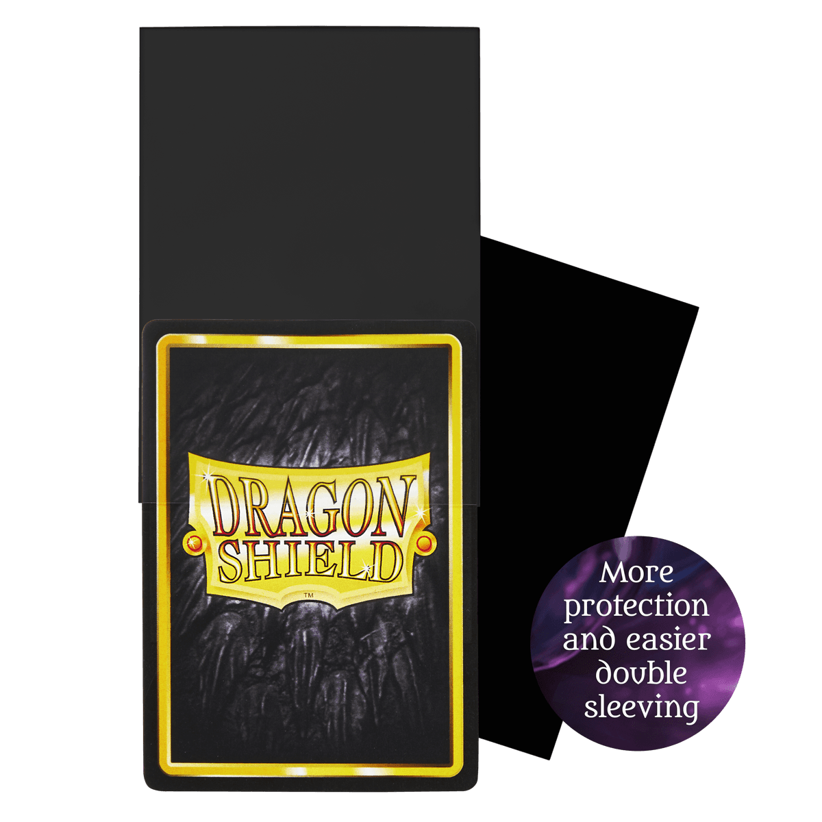 Dragon Shield – Perfect Fit Thick Inner Sleeves Black (100) – Inner spesse fronte Clear / retro Black