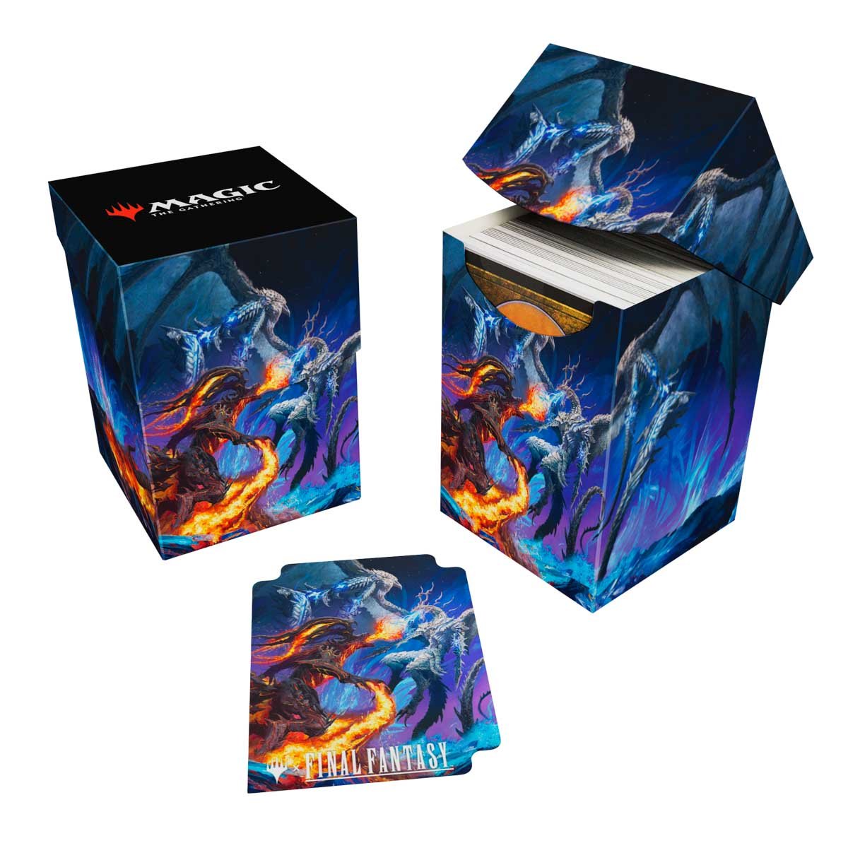Ultra Pro Deck Box 100+ FINAL FANTASY Bahamut and Ifrit Magic: The Gathering