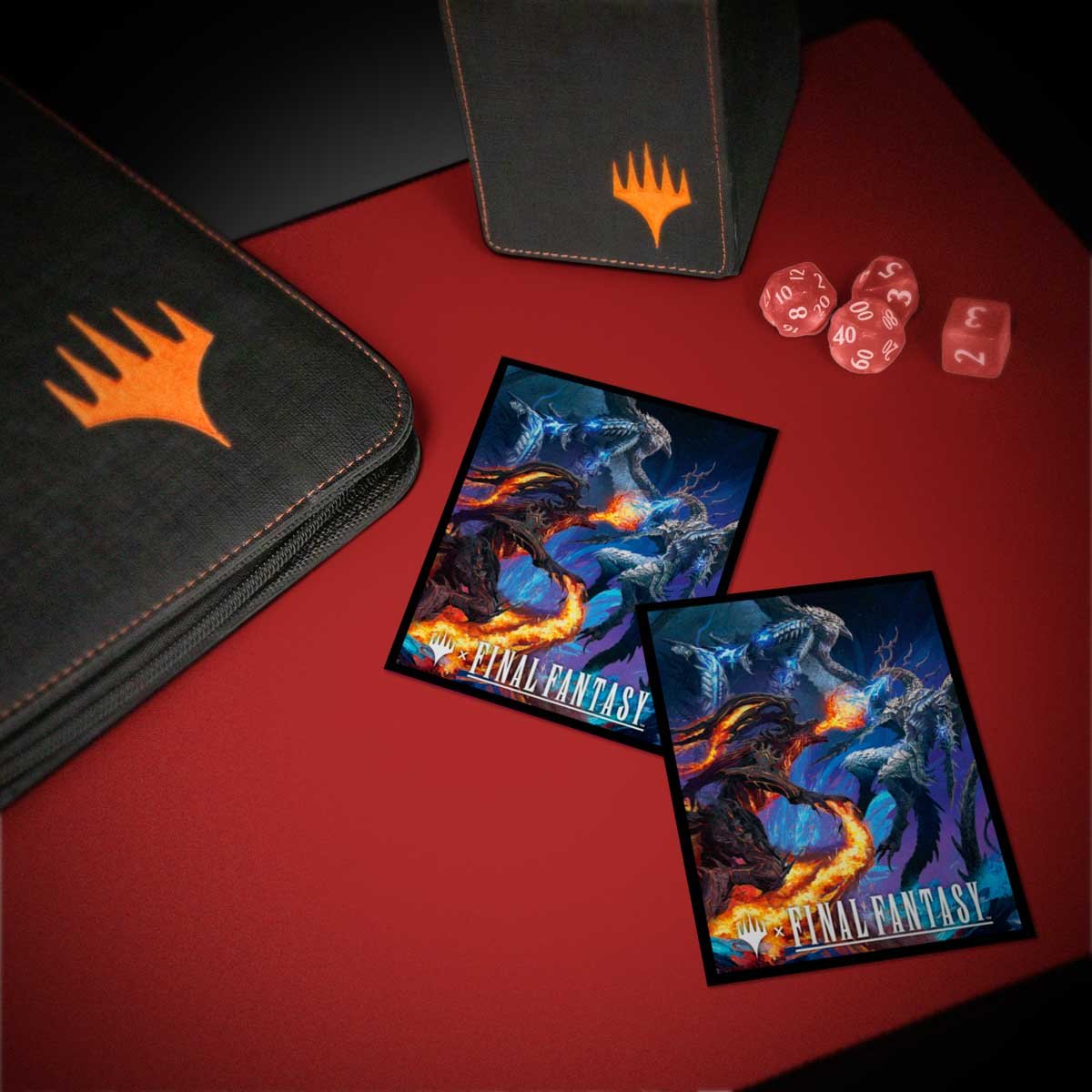 Ultra PRO Sleeves Magic: The Gathering × FINAL FANTASY – “Bahamut and Ifrit” (100 bustine)