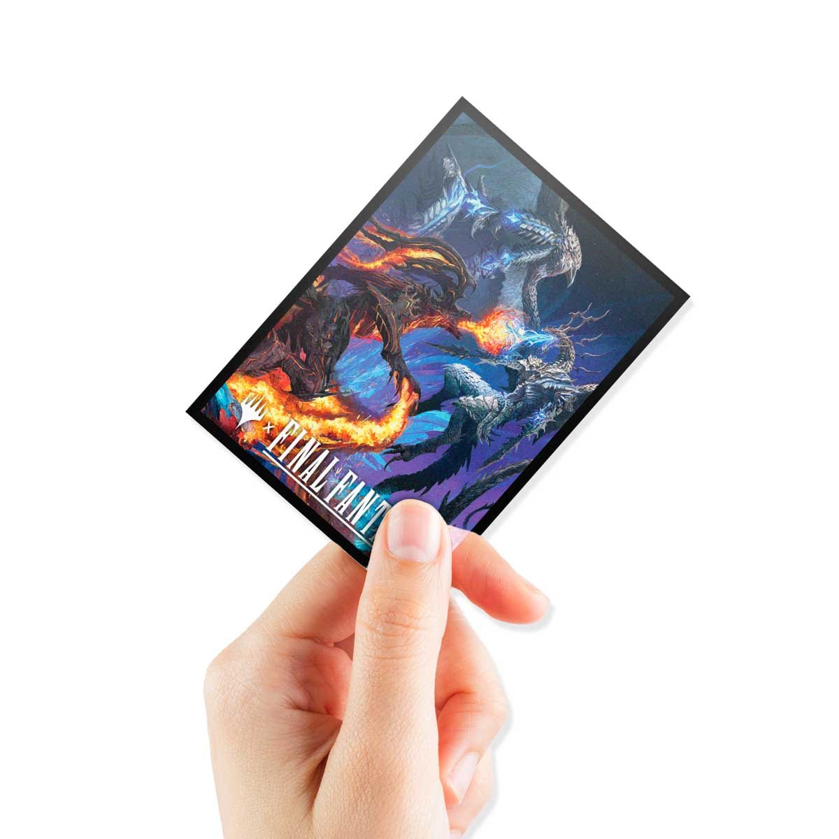 Ultra PRO Sleeves Magic: The Gathering × FINAL FANTASY – “Bahamut and Ifrit” (100 bustine)