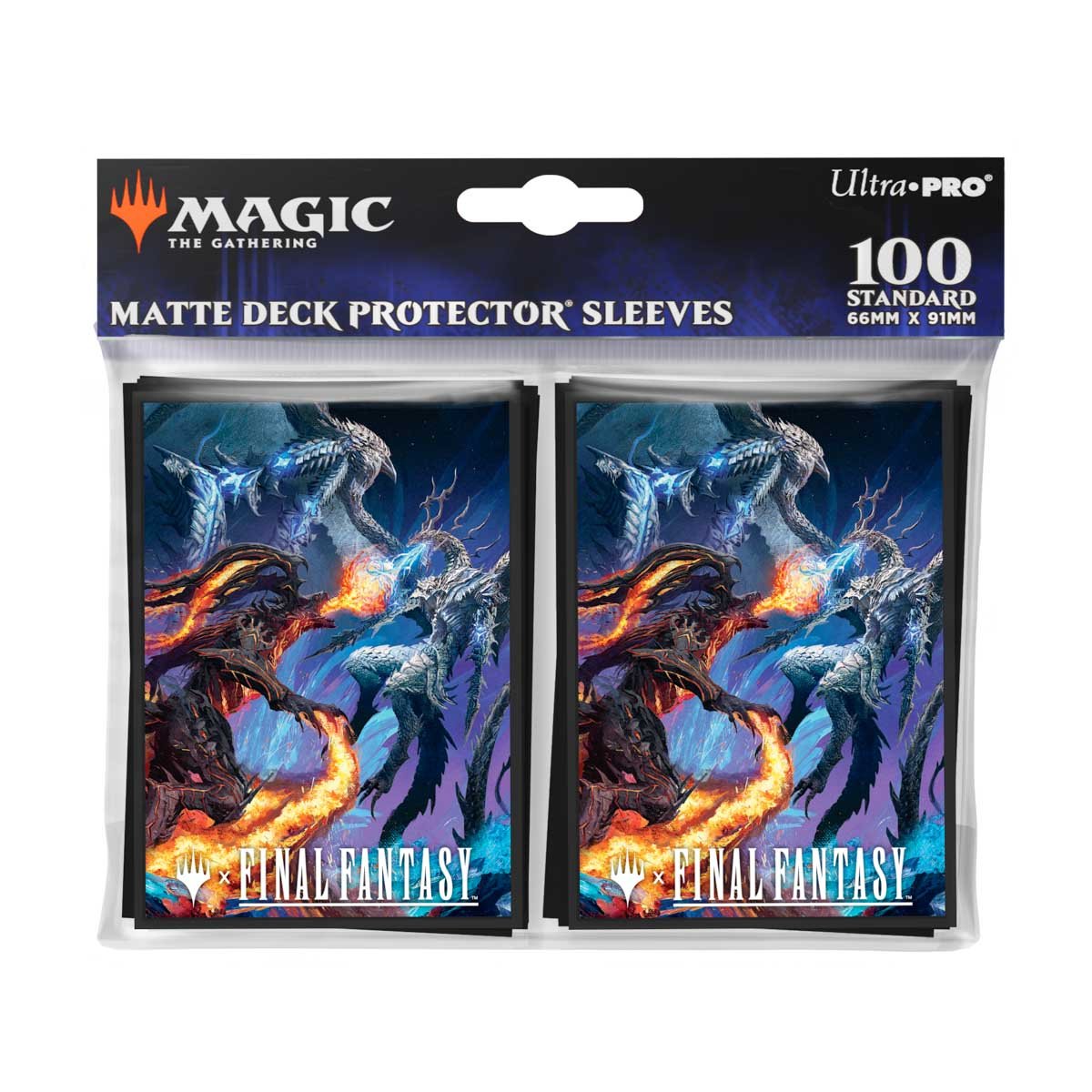 Ultra PRO Sleeves Magic: The Gathering × FINAL FANTASY – “Bahamut and Ifrit” (100 bustine)