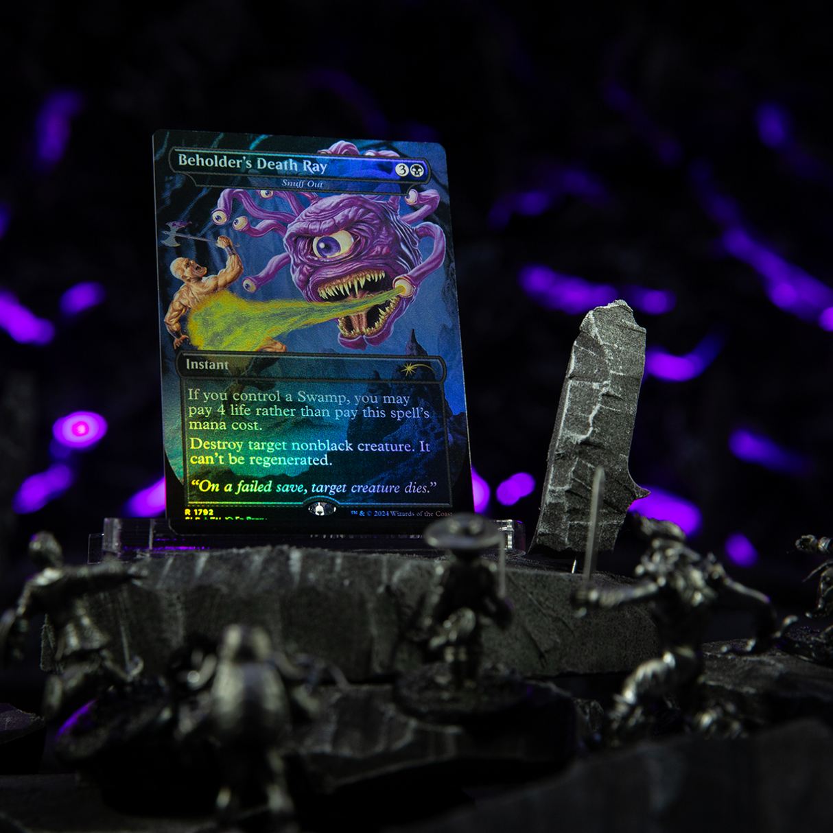 Magic: The Gathering – Secret Lair x Dungeons & Dragons: 50th Anniversary Superdrop: Death is in the Eyes of the Beholder II Rainbow Foil