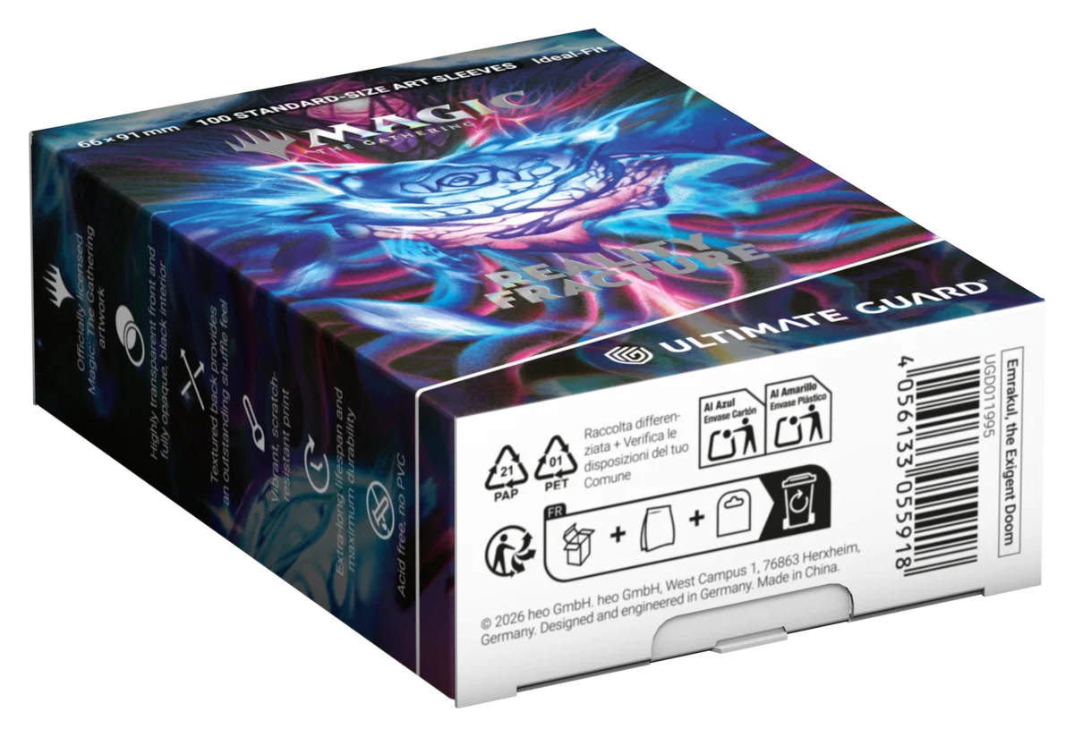 Ultimate Guard Art Sleeves Reality Fracture Emrakul, the Exigent Doom – confezione vista dal basso