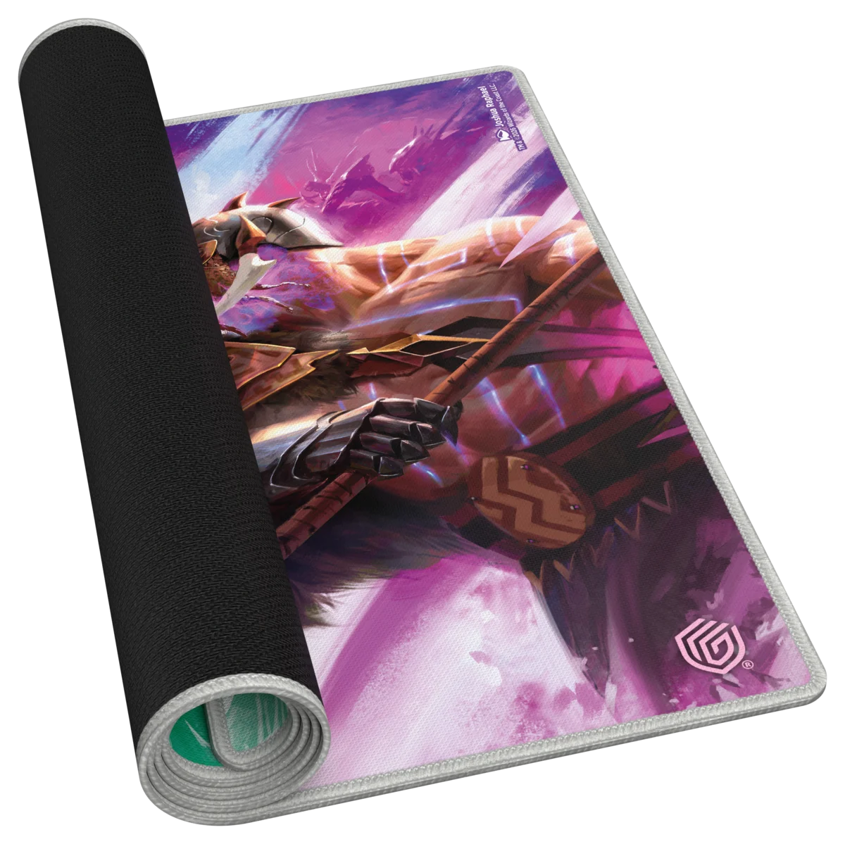 Ultimate Guard Play-Mat Reality Fracture Way of the Wildspeaker / Way of the Deathbringer – tappetino parzialmente arrotolato e base