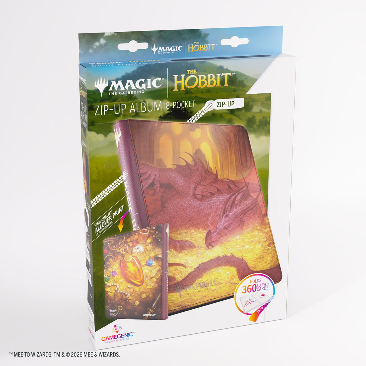 Gamegenic MTG The Hobbit Zip-Up Album 18-Pocket – Smaug’s Mox & Amber