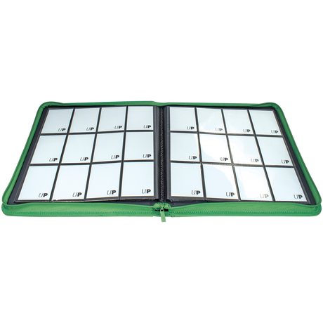 Ultra Pro Vivid 12-Pocket Zippered PRO-Binder Green – Raccoglitore 480 Carte TCG
