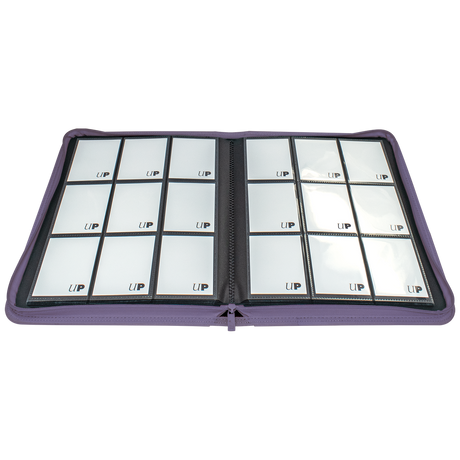 Ultra Pro Vivid 9-Pocket Zippered PRO-Binder Purple – Raccoglitore 360 Carte TCG