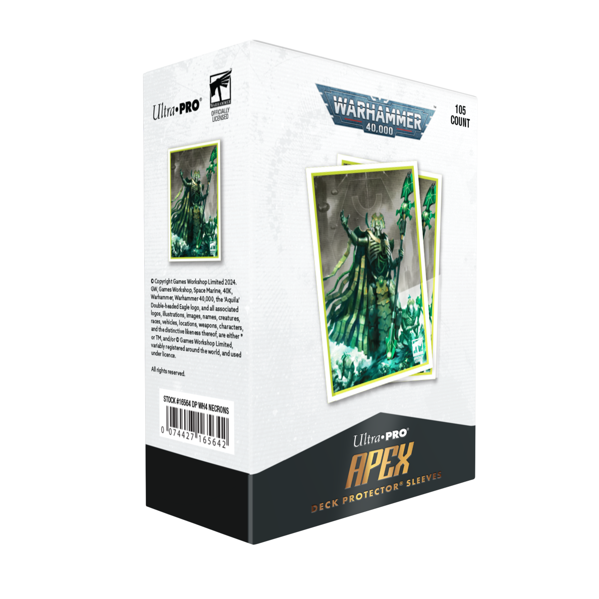 Ultra PRO Apex Sleeves – Warhammer 40,000  Necron 105 bustine