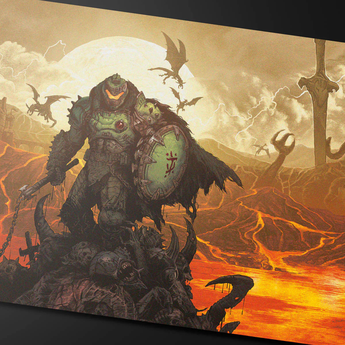 Ultra PRO Playmat – DOOM: The Dark Ages “Wrath”