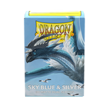 Dragon Shield - Matte Dual Sleeves Sky Blue & Silver (100 Bustine)