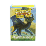 Dragon Shield - Matte Dual Sleeves Yellow & Silver (100 Bustine)