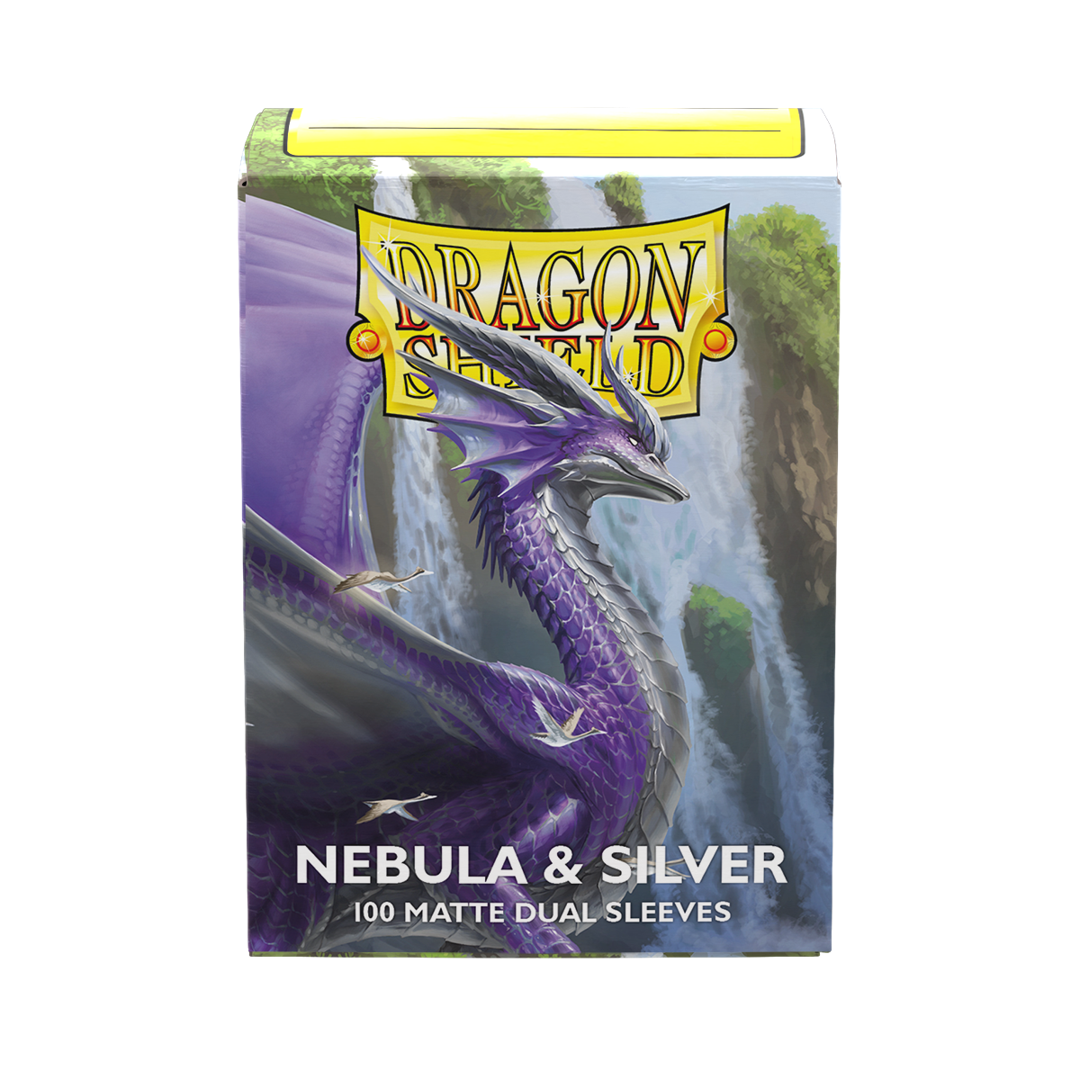Dragon Shield - Matte Dual Sleeves Nebula & Silver (100 Bustine)