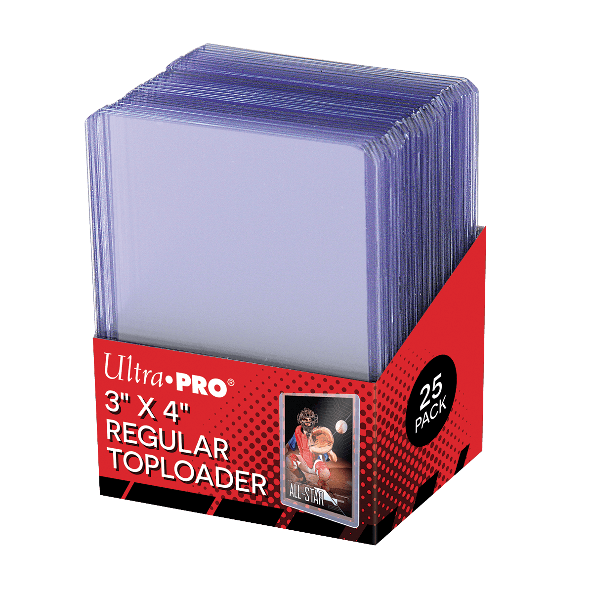 Ultra PRO Toploader 3" × 4" – 25 pz – Protezione Rigida per Carte Standard