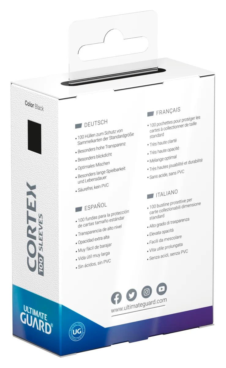 Ultimate Guard - Cortex Sleeves Black (100)