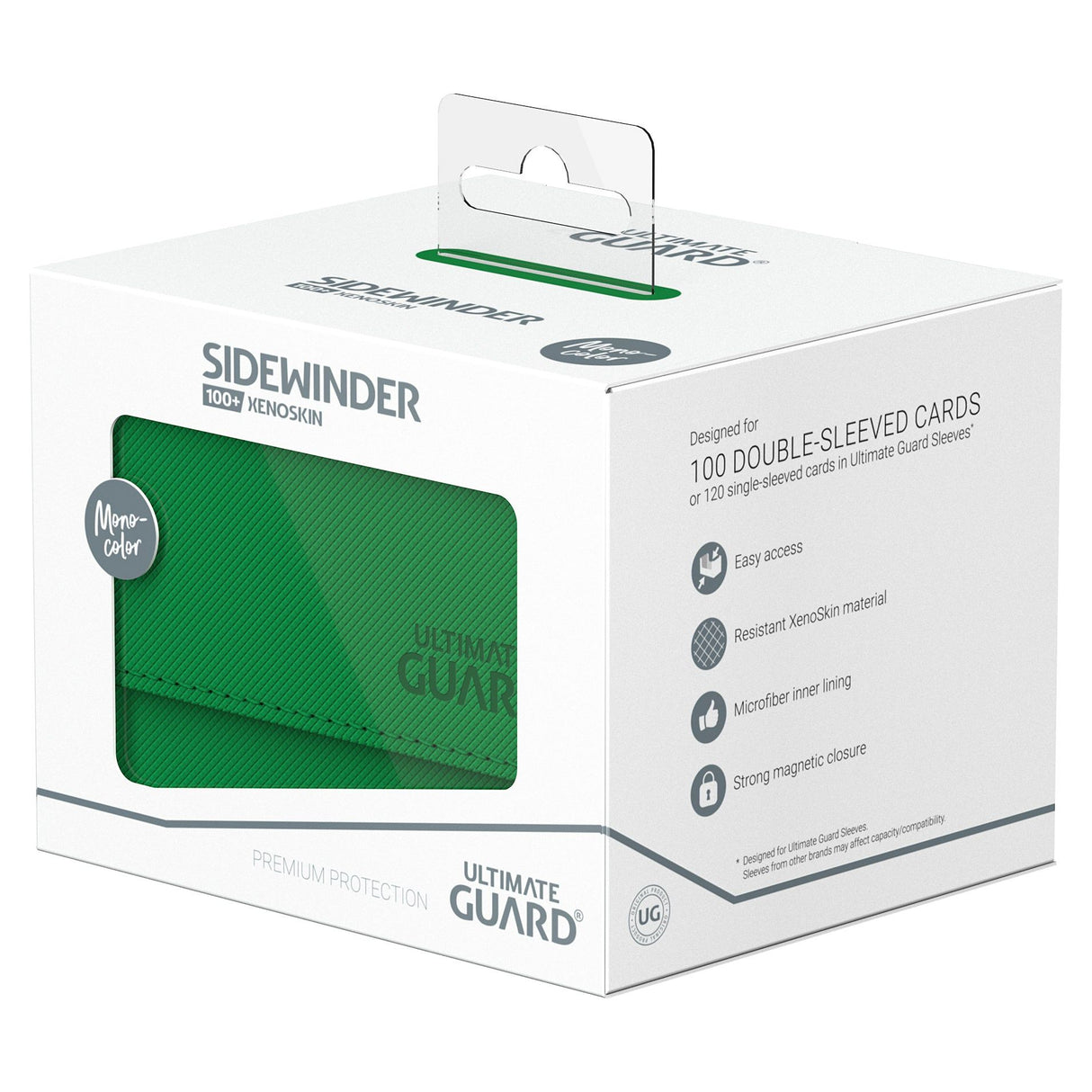 Ultimate Guard - Sidewinder 100+ Xenoskin Deck Box - Green