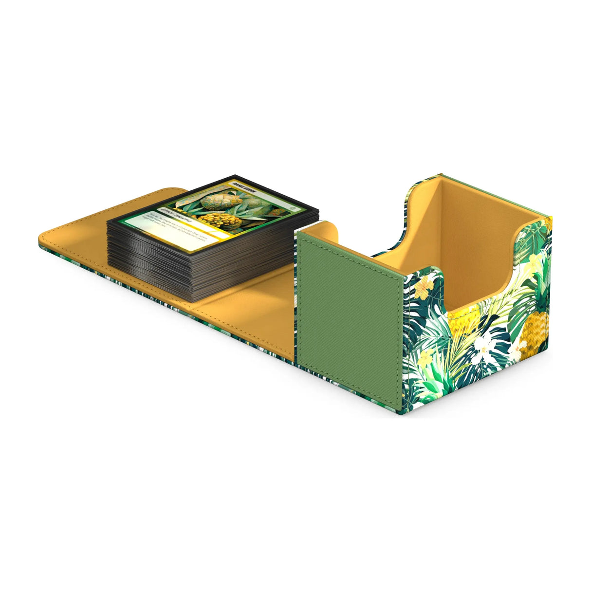 Ultimate Guard - Sidewinder 100+ Xenoskin Deck Box - Floral Places - Bahia Green
