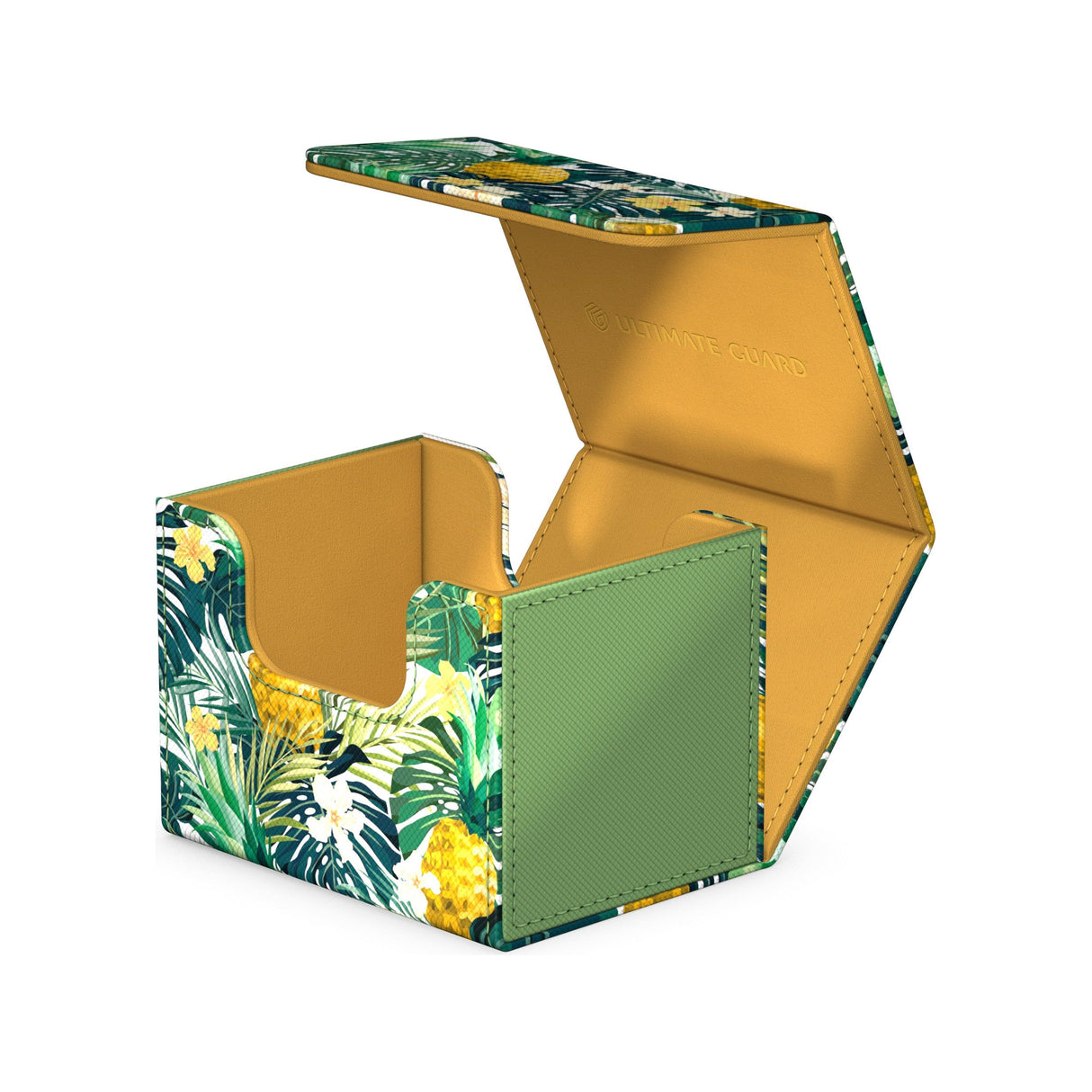Ultimate Guard - Sidewinder 100+ Xenoskin Deck Box - Floral Places - Bahia Green