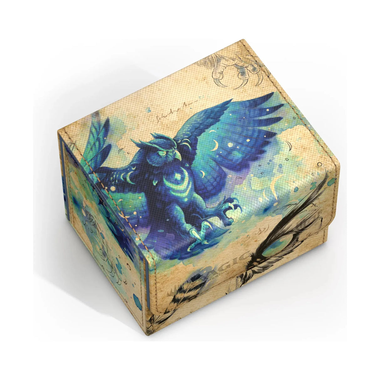 Ultimate Guard - Sidewinder 100+ Xenoskin Deck Box - Magic: The Gathering Bloomburrow - Maha, Its Feathers Night