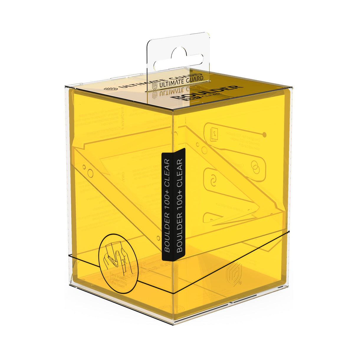 Ultimate Guard - Boulder 100+ Deck Box - Clear Yellow