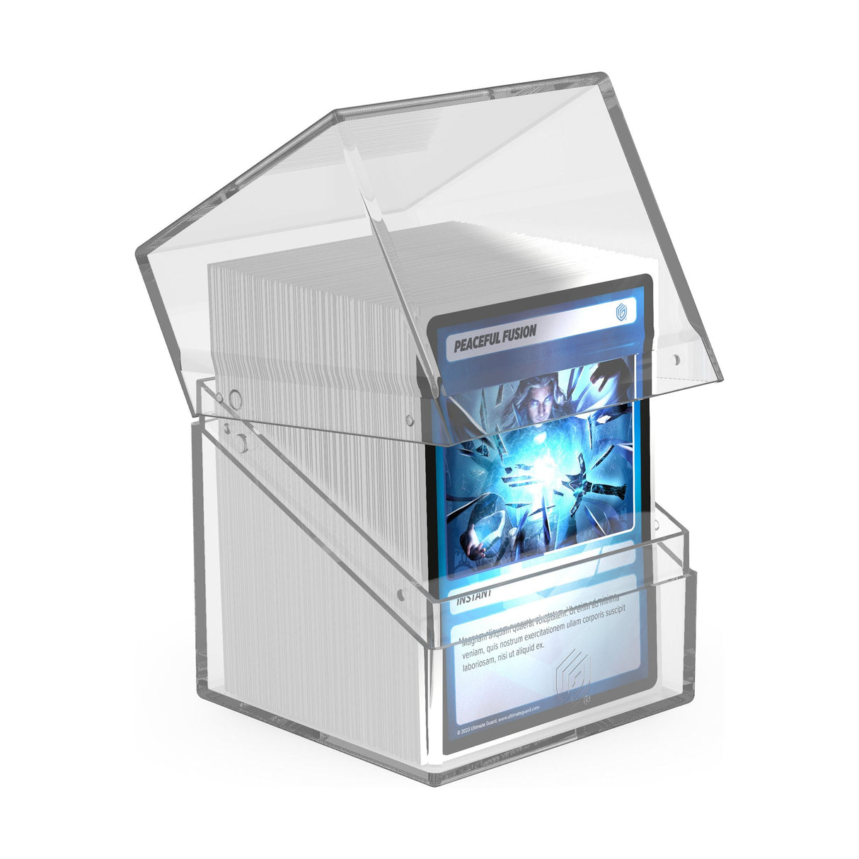 Ultimate Guard - Boulder 100+ Deck Box - Clear Transparent