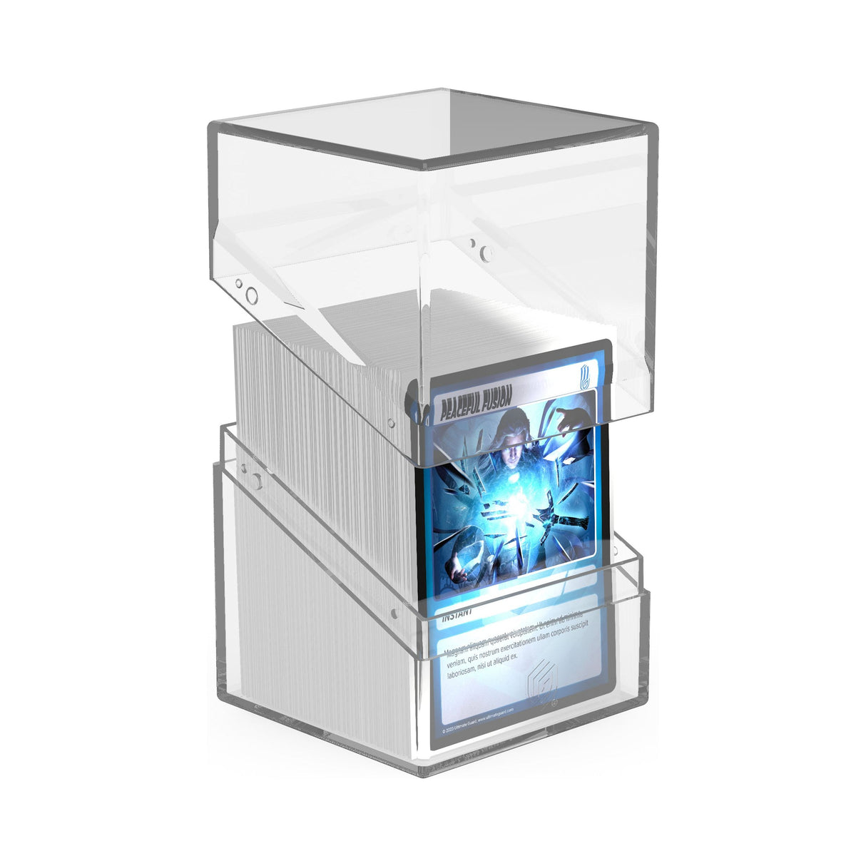 Ultimate Guard - Boulder 100+ Deck Box - Clear Transparent