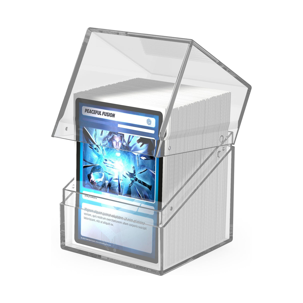 Ultimate Guard - Boulder 100+ Deck Box - Clear Transparent