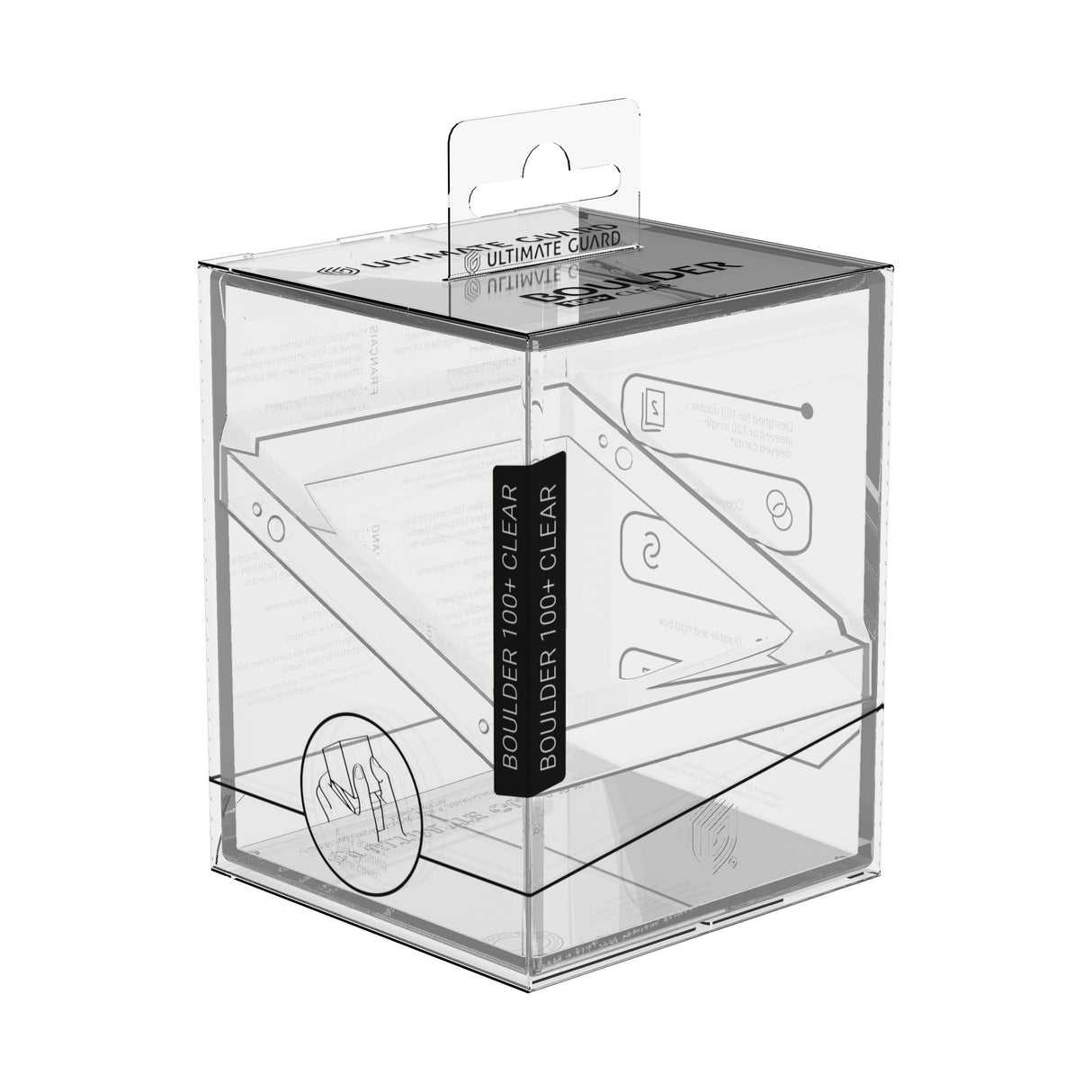 Ultimate Guard - Boulder 100+ Deck Box - Clear Transparent