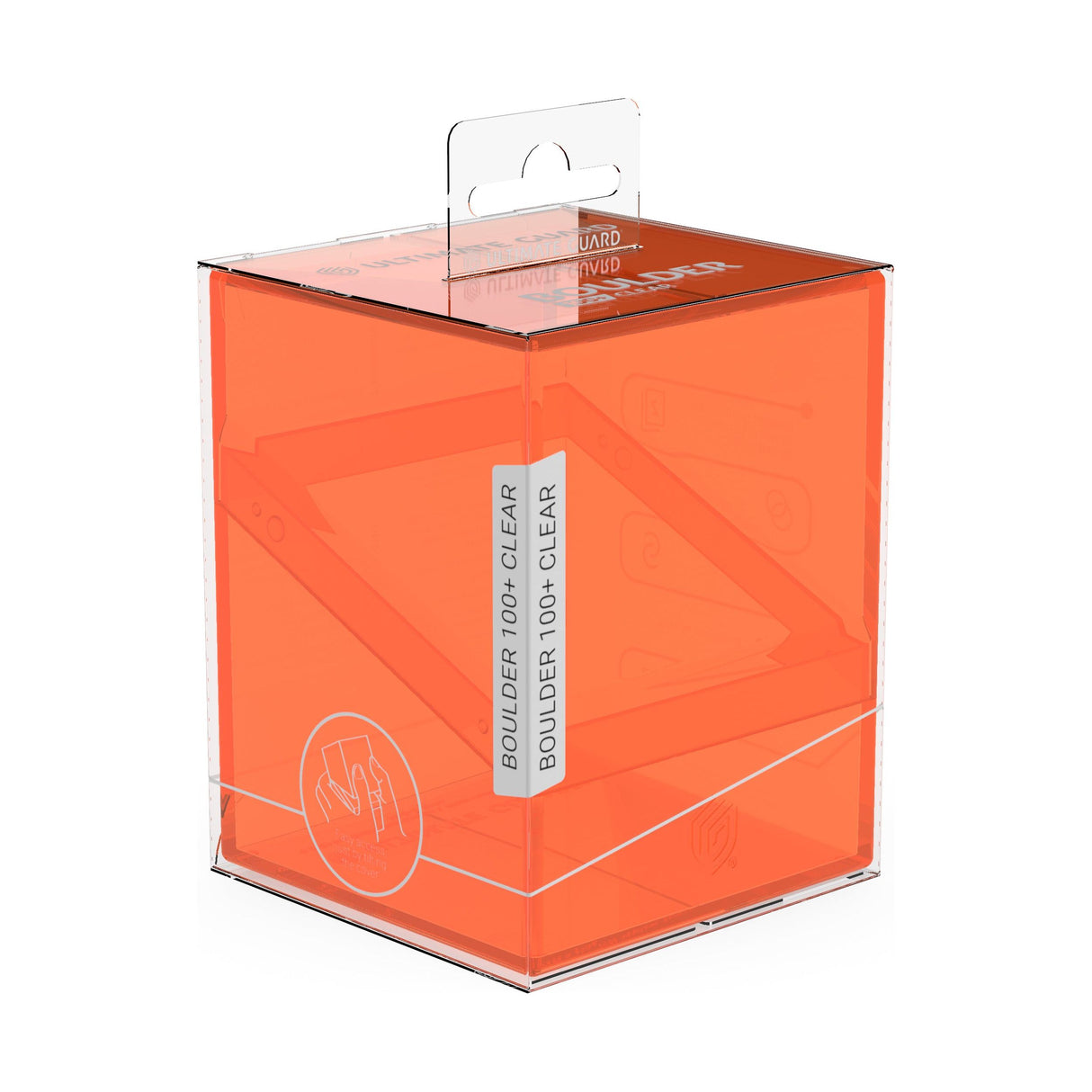 Ultimate Guard - Boulder 100+ Deck Box - Clear Poppy Topaz