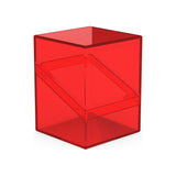 Ultimate Guard - Boulder 100+ Deck Box - Clear Ruby